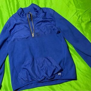 Men's Blue Half-Zip Sweater